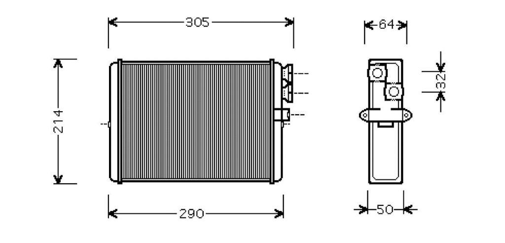 Radiador de calefacción VALEO ref. 812328